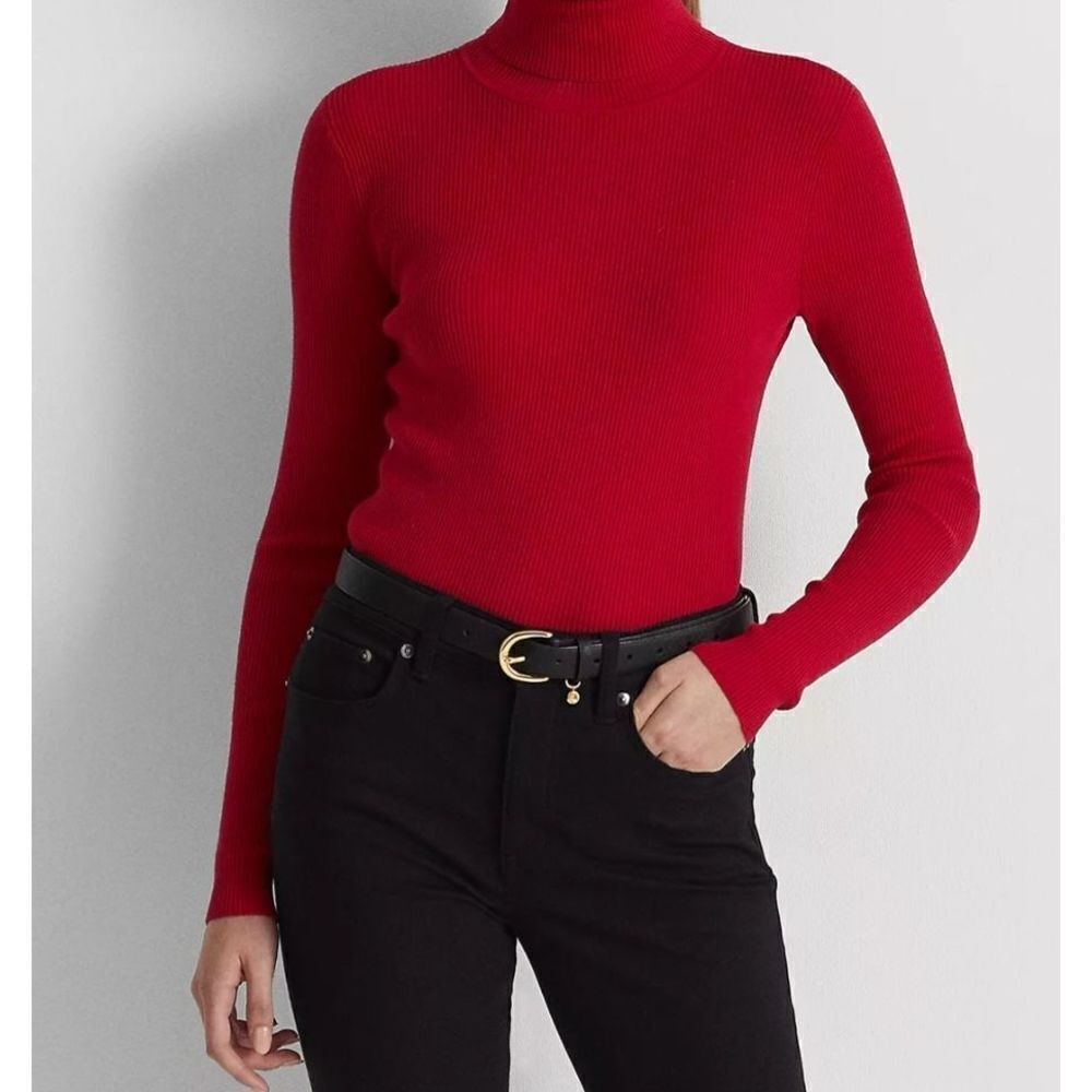 Lauren Ralph Lauren Red Turtleneck Sweater| Size 1x
